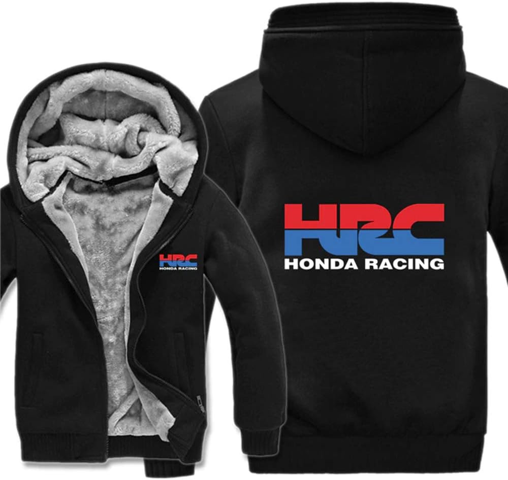 KASC Auto JDM HRC Honda Racing Corp Fleece Hoodie with Matching Trucker Style snap Back Hat