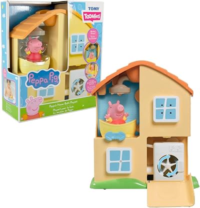 Toomies Peppa’s House Bath Playset Toy Water Features Multicolor