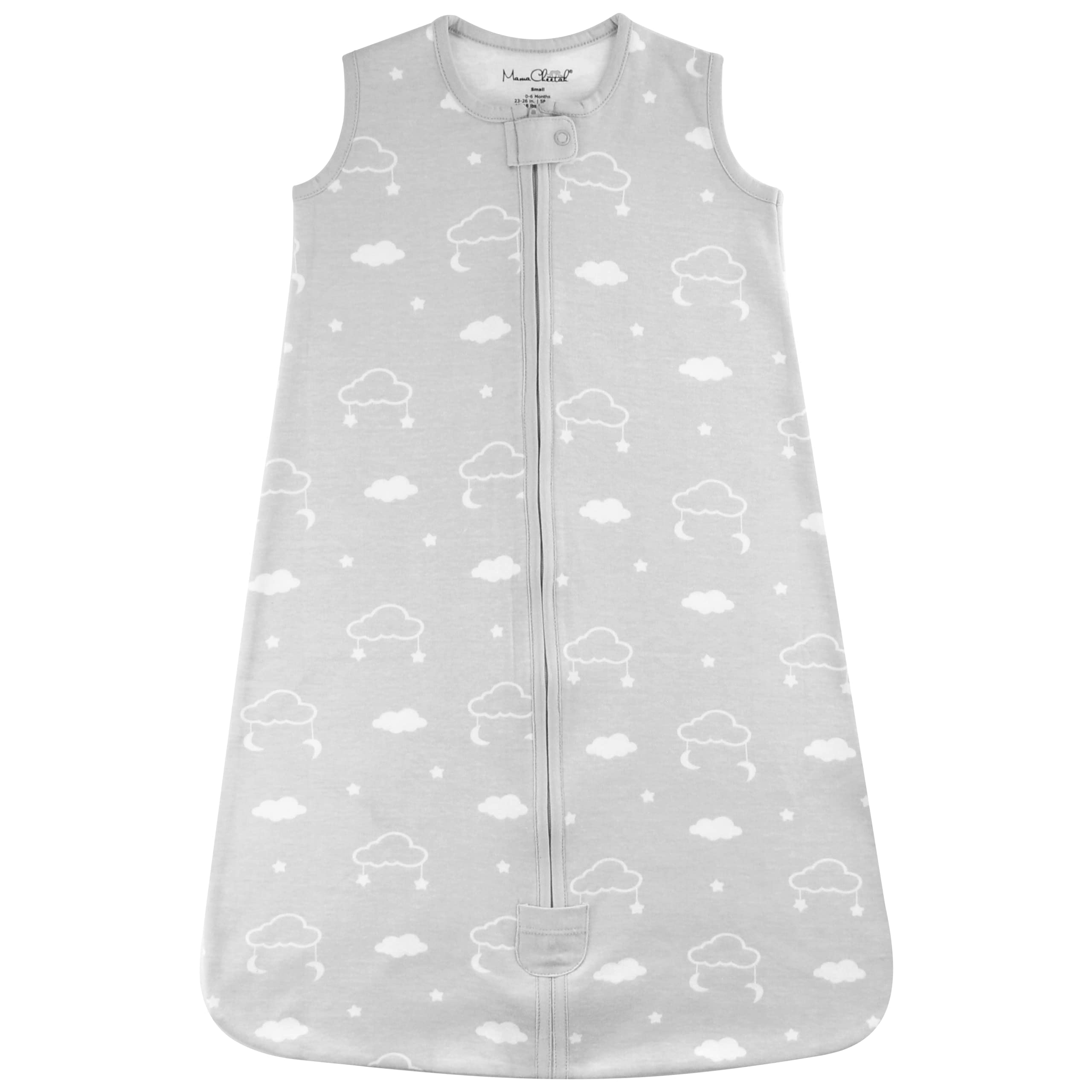 Mama Cheetah Baby Sleep Sack 1.0 TOG, Organic Cotton Baby Wearable Blanket with Two-Way Zipper, Swaddle Transition Sleeping Bag, All-Season Sleep Sack for Newborn Infant Boy Girl, 0-6 Months, 1-Pack