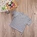 Unisex Baby Kids Summer Short Sleeve Letters Print V-neck T-shirt Tops (4-5 Years)