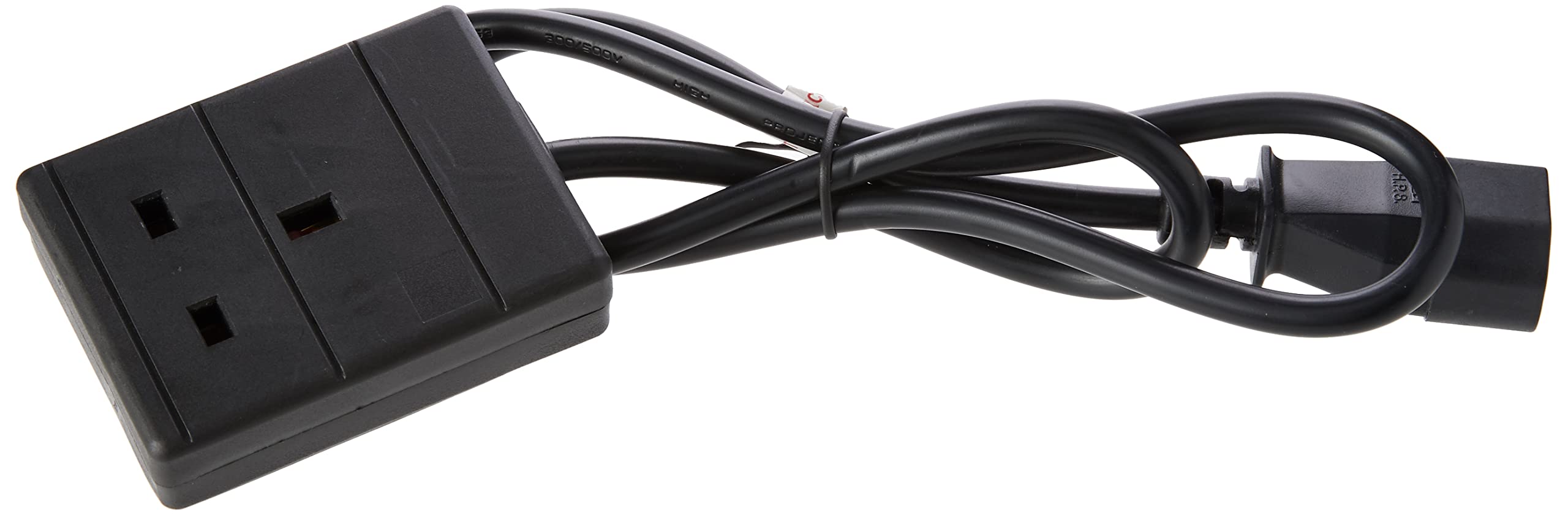 Pro Elec PEL01254 IEC C14 Plug To 13A UK Socket Power Lead, Black, 1m