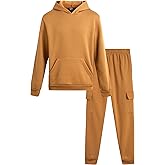 Quad Seven Toddler Boys Sweatsuit Set - 2 Piece Fleece Pullover Boys Hoodie and Cargo Sweatpants with Pockets (Sizes: 2T-7)