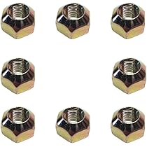 RT-PARTS Set of 8 Lug Nuts 6564669 for Bobcat 500 530 540 542 543