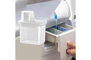Laundry Detergent Dispenser for Organization & Storage, 1100ml Liquid Dispenser, BPA & Pet Free, Clear