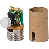 B&amp;P Lamp&reg; Full Range Dimmer Socket Interior with Ivory Knob