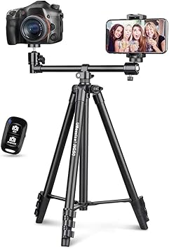 UBeesize 50-inch Phone Tripod Stand with Extended Arm
