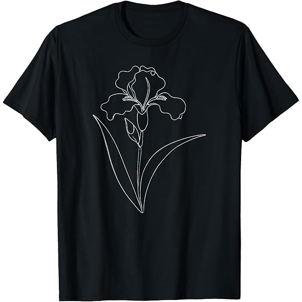 Amazon.com: Iris Flower Women's or Girls Classic Floral T-Shirt