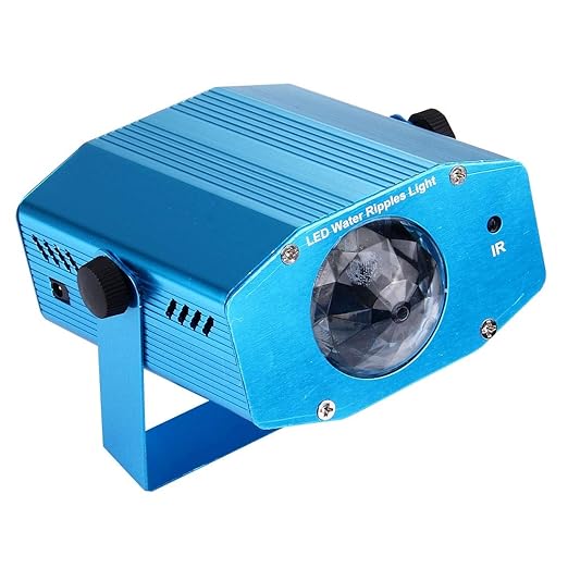 YHM - Mini proyector de ondas de agua RGB 3 W x 3 con mando a ...