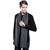 Mens Scarves Winter Warm Fashion Formal Classic Long Soft Scarf for Men Holiday Gift