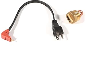 EnRand AR87167 Engine Block Coolant Heater Kit with AR8767 Heater Element & AR87168 Power Cord, Fit for John Deere 1025R 110 2210 2305 4210 445 X495 XUV Gator 850D 855D 855M 865E Tractors