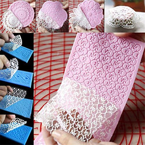 Click Here to See More Images Lace Silicone Mold Mould Sugar Craft Fondant Mat Cake Decorating Baking Tools