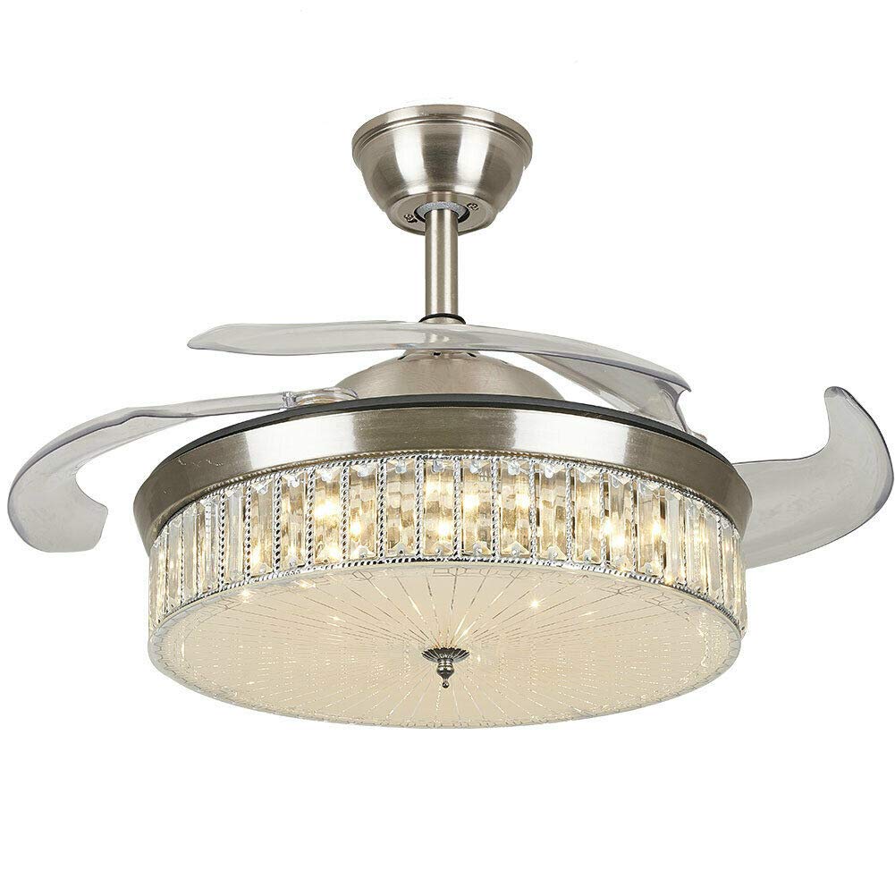 WUPYI2018 Deckenventilator mit Beleuchtung und Fernbedienung, 36W