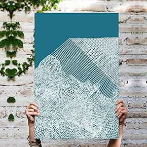 Canvas Wall Art Abstract Mountain Painting Artwork...