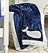 Wendy Bellissimo Super Soft Plush Baby Blanket - Whale Baby Blanket from The Landon Collection in Blue & Grey (30x40)