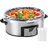 Bags Liners Compatible with Crockpot,20PCS,Liners Disposable Oval Large Fit 3-8 Quart Comnpatible with Crockpot,Food Grade Heat Resistant Plastic,13"x 21"