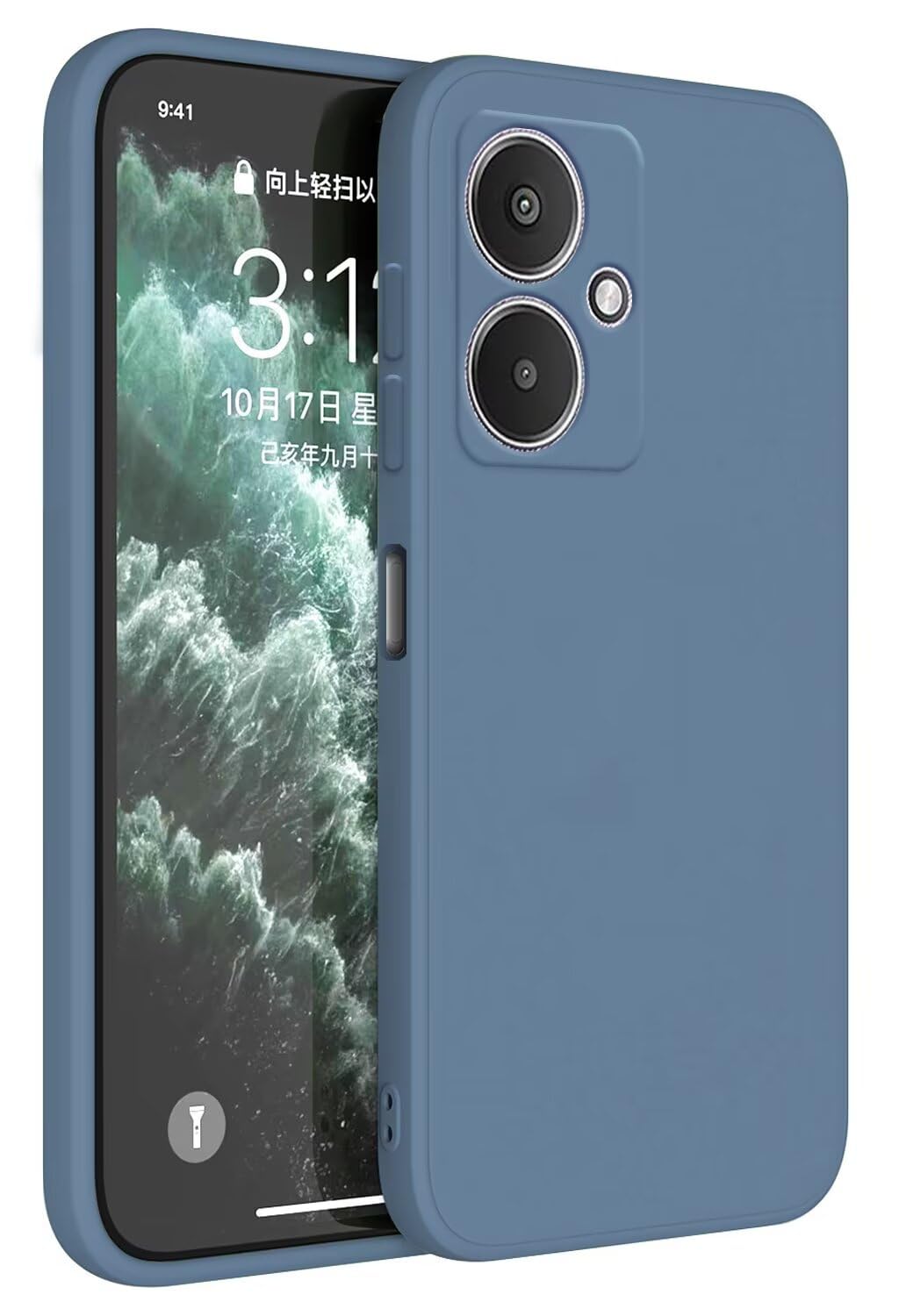 HAFFAN TPU Silicone Case Compatible with Redmi 13C 5G / Redmi 13R 5G (6.74" inches), Cover Holster Sleeve - Lavender Grey โ image 1