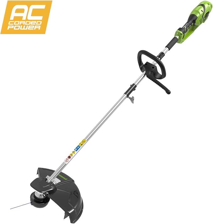 Greenworks Cortadora de césped eléctrica 2en1