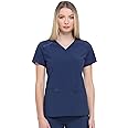 Dickies EDS Essentials, Mock Wrap Top Scrubs for Women with Four-Way Stretch and Moisture Wicking DK625