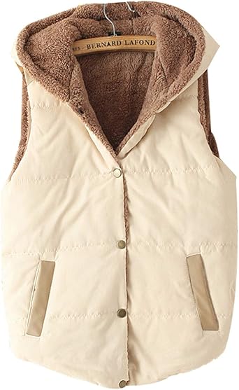 hooded fleece vest women's