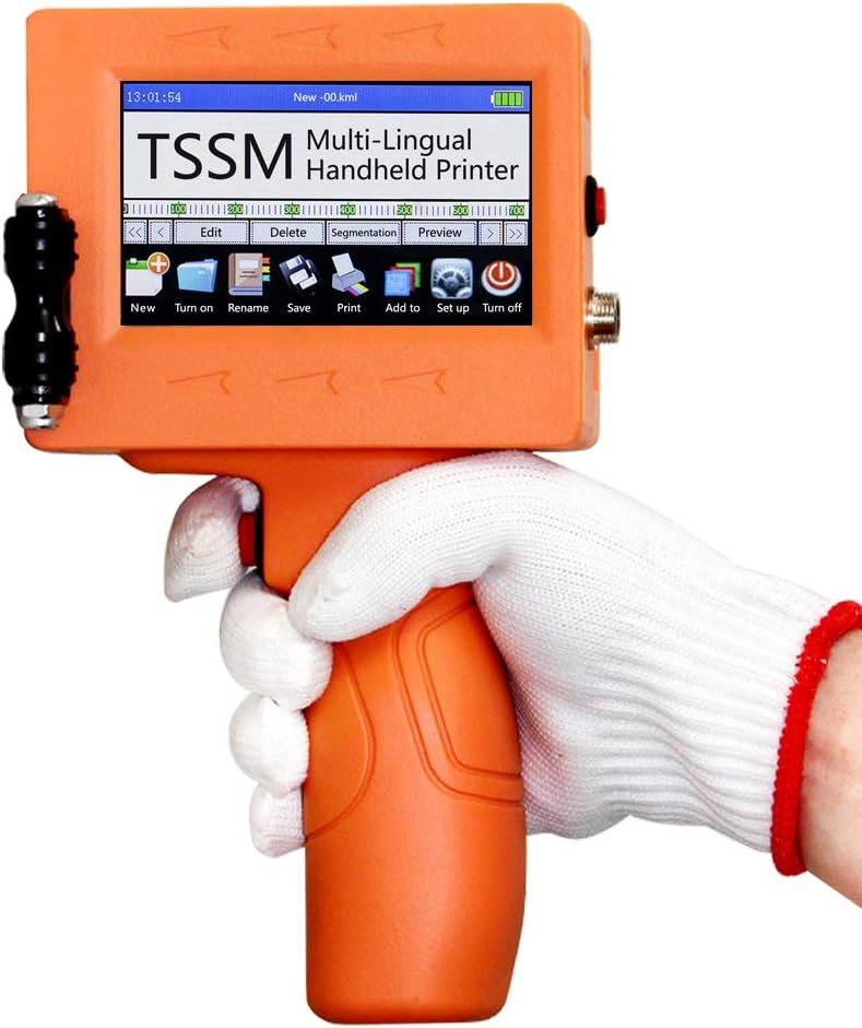 Handheld Inkjet Printer Portable Wireless,Intelligent Inkjet Printer Gun Encoder Waterproof Ink