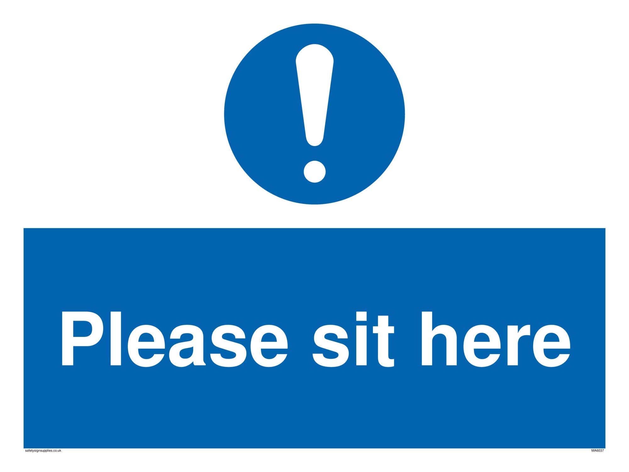 Please sit here