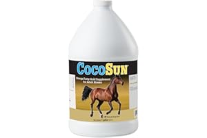SMARTPAK Uckele by SmartEquine CocoSun™ Oil Omega Horse Supplement | Omega 3, 6, 9 Supplements Ideal for Healthy Skin & Shiny Coats | Horse Supplements for Weight Gain | 1 Gallon