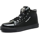 IGxx Sequin Shoes Sparkle High Top Disco Sneakers Metallic Punk Boots