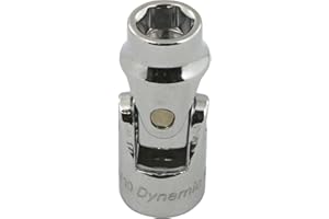 Dynamic Tools 3/8-Inch Drive 6 Point Metric, 10-Millimeter Universal Joint Socket, Chrome Finish