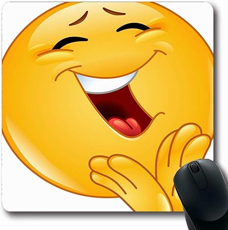 Mousepad Applauso Oblungo Giallo Ridere Allegro Emoticon Battere Le Mani Emoji Divertimento Faccina Applauso Felice Divertente Viso Design Computer Per Ufficio Notebook Per Notebook Tappetino Per Mous Amazon It Elettronica