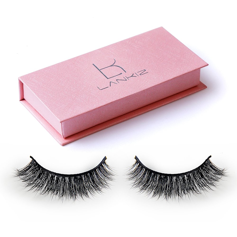 Mink Lashes Faux Mink Eyelashes Strips Natural Handmade False Eyelashes Thick Reusable Mink Fake Eye lashes 3D Style for Makeup by LK LANKIZ