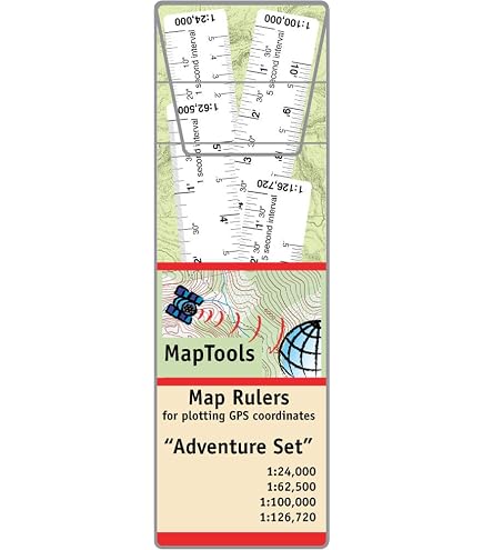 MapTools Pocket UTM Slot Tool - 90° Quadrant Protractor For 1:24k, 1:25k & 1:50k Scale Maps (2.75" X 2.75")