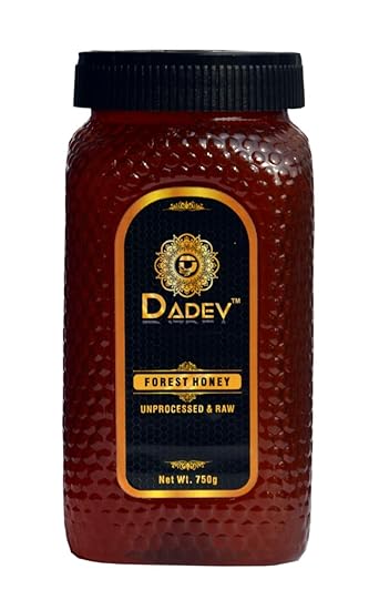 DADEV Unprocessed Raw Honey-750gm 100% Pure Raw Honey Unprocessed and Organic Honey