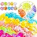 KUUQA 61 Packs Slime Supplies Kit，Including Fishbowl Beads,Sugar Paper, Grid, Googly Eyes, Shell, Slices, Confetti, Slime Foam Beads, Imitation Gold Leaf (Contain No Slime)