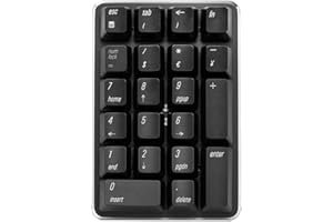 Qisan Mechanical Numeric Keypad Red Switch 2.4G Wireless Gaming Keypad 21 Keys Mini Numpad Portable Keypad Extended Layout Bl