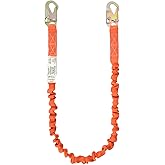 WELKFORDER 6-Foot Internal Shock Absorbing Safety Lanyard with Double Snap Hook Connectors CSA Z259.11-17 Compliant Fall Prot