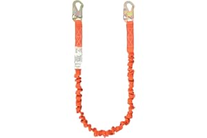 WELKFORDER 6-Foot Internal Shock Absorbing Safety Lanyard with Double Snap Hook Connectors CSA Z259.11-17 Compliant Fall Prot