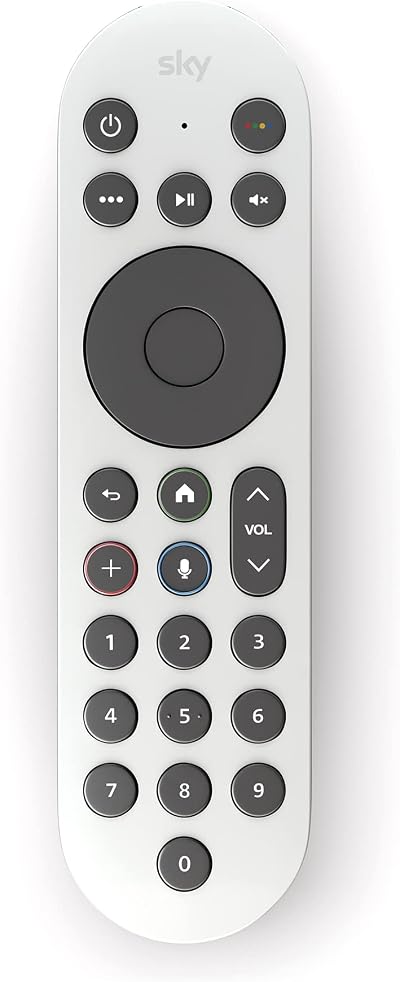 Sky Glass and Sky Stream Remote Ceramic White - Voice Control