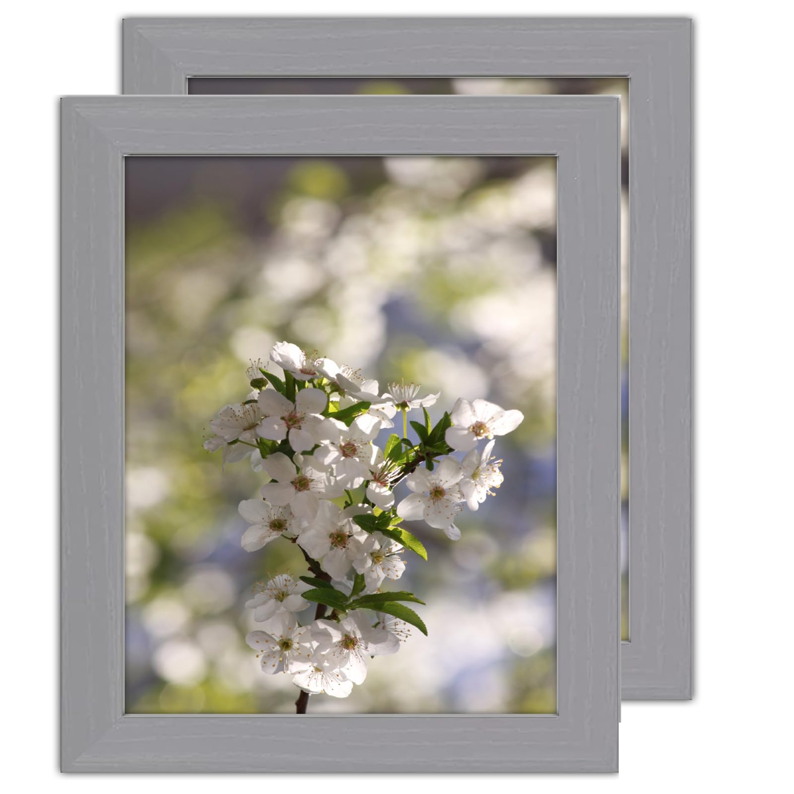 SM Decor 2 Pack Silver A5 Picture Frame - Freestanding and Wall Mounted Photo Frame for Pictures Posters & Certificates, A5 Size Compact Picture Frames - Silver, A5 (15 x 21 cm)