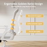 naspaluro Ergonomic Office Chair with Headrest, Mesh, Height Adjustable view 6