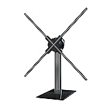 Missyou 3D Hologram Fan Desktop Stand with Tempered