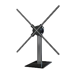 Missyou 3D Hologram Fan Desktop Stand with Tempered