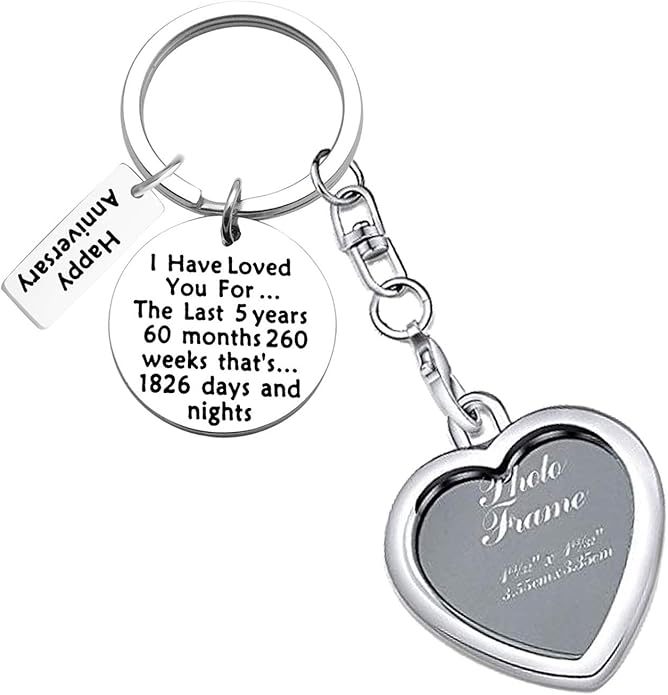 anniversary keyring for him