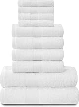 GC Gaveno Cavalia Towels Bale Set 10 Pc 100% Egyptian Cotton White