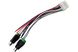 IBVIBV 1pc Power Input Speaker Wire Harness 10 Pin Plug RCA Compatible with Dual TBX10A Amplifier