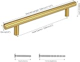 LONTAN 12 Pack Gold Cabinet Handles 128mm Center to Center 5in view 2