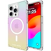 Case-Mate BLOX iPhone 15 Pro Case - Iridescent Rainbow [12ft Drop Protection] [Compatible with MagSafe] Magnetic Cover with Edges for iPhone 15 Pro 6.1", Anti-Scratch, Shock Absorbent, Slim Fit