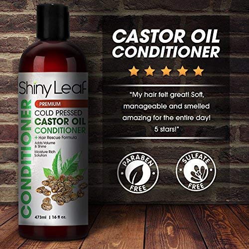 Castor Oil Bundle, Cleanse And De-Stress Hair, Moisture-Rich Shampoo And Conditioner, For Healthy Hair Growth, Add Shine And Volume, Castor Oil For Eyelash And Eyebrows - Thumbnail 6