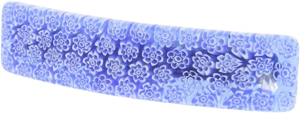 GlassOfVenice Murano Glass Millefiori Hair Clip - Tender Blue