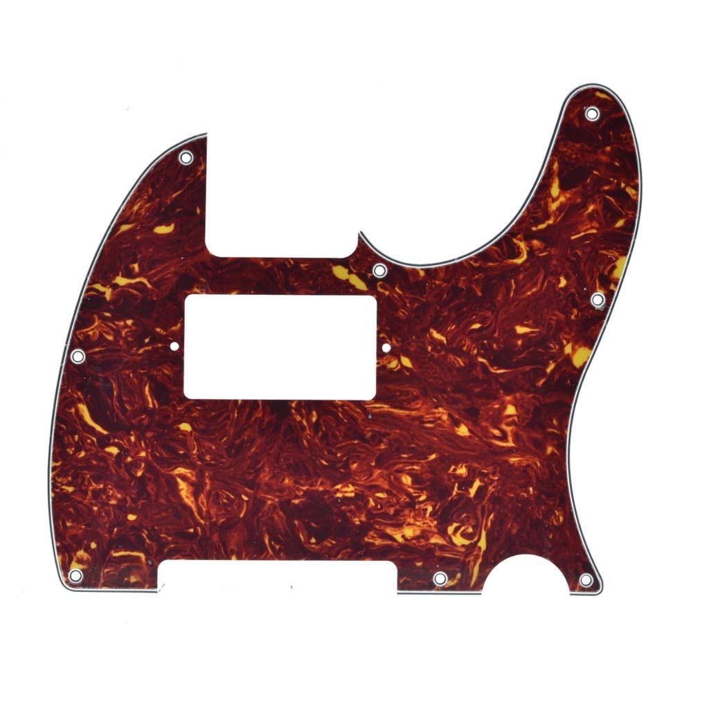 KAISH 8 Hole Tele Guitar Humbucker Pick Guard TL Pickguard for USA/Mexico Telecaster/Tele Vintage Tortoise