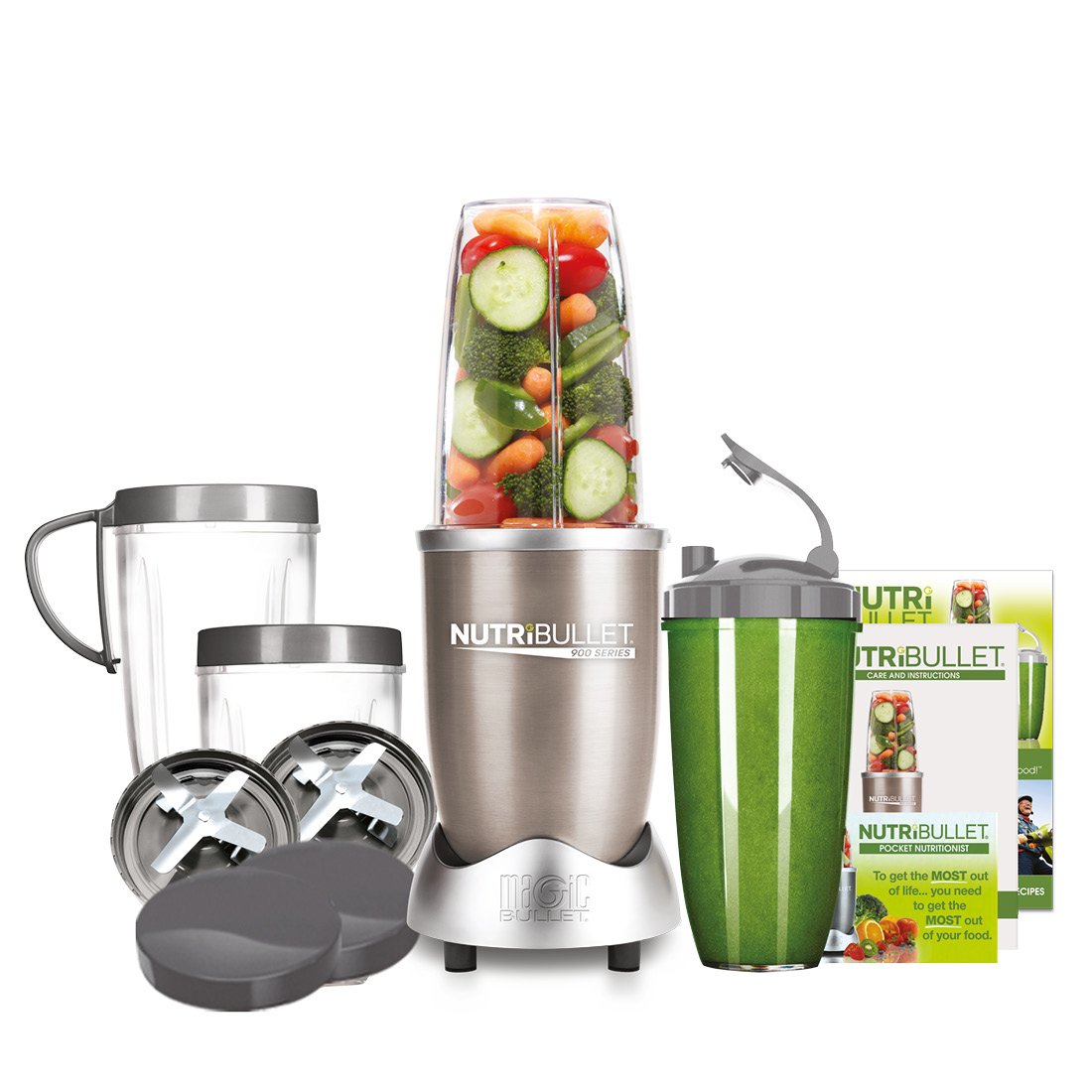 NUTRiBULLET Pro 900 Series Extractor Blender 15 Piece Set, 900 W